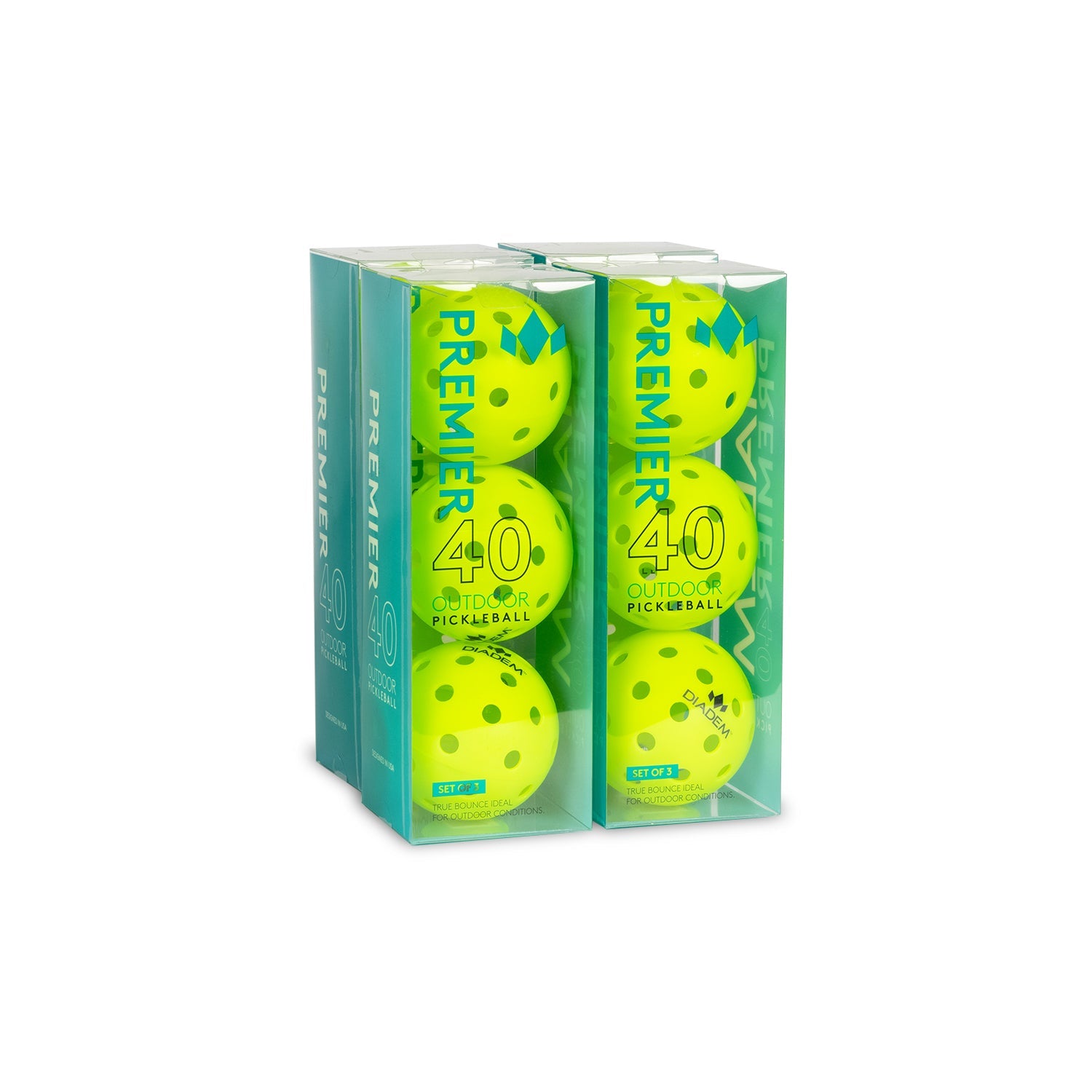 Premier 40 Outdoor Pickleballs - Diadem Sports