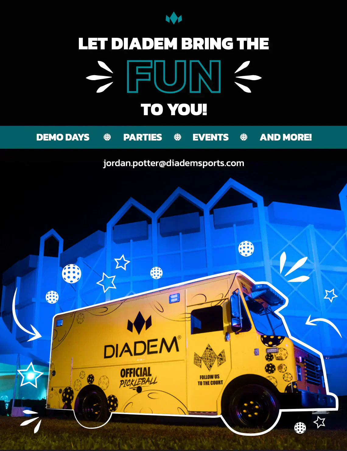 Diadem Pickleball Recap: April Events Powered by the Diadem Truck