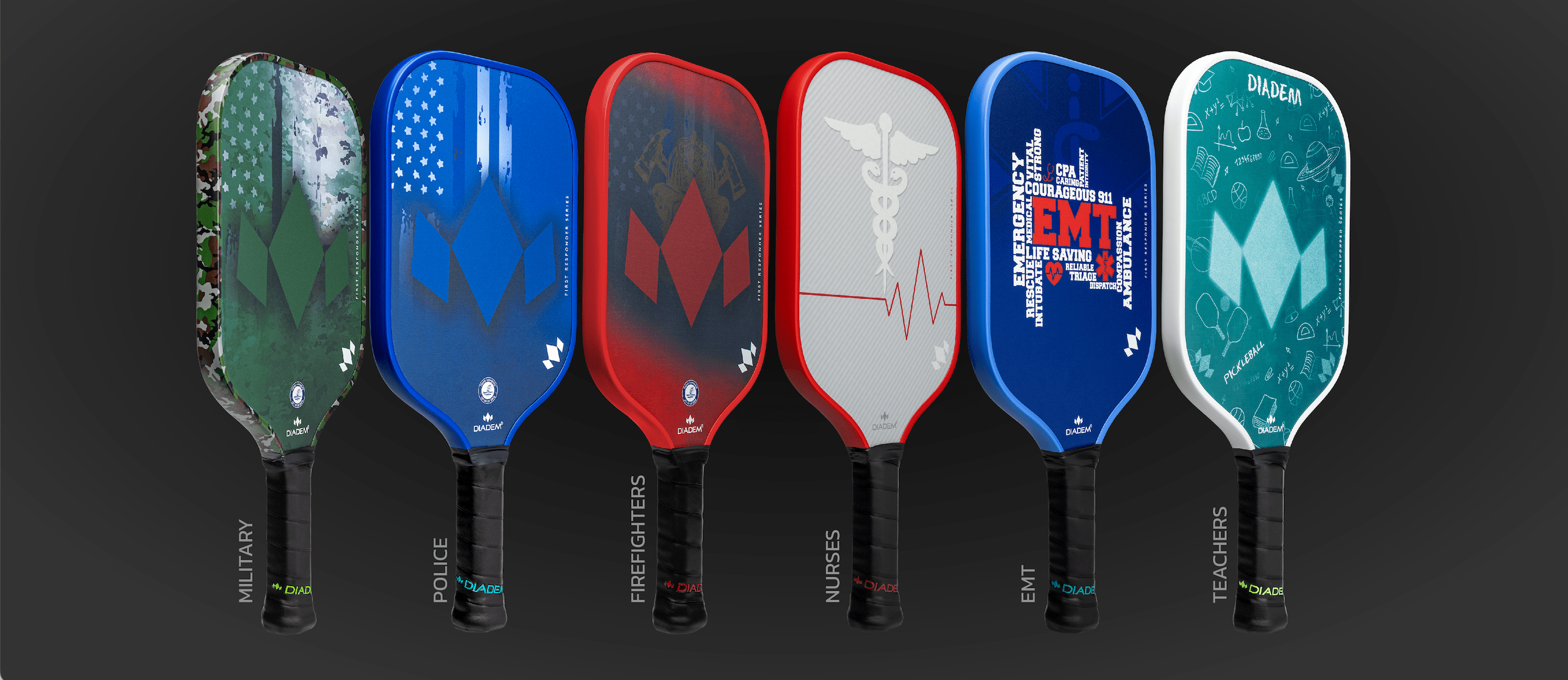 Honoring Our Heroes: Introducing the Diadem First Responder Series V2 Paddles - Diadem Sports