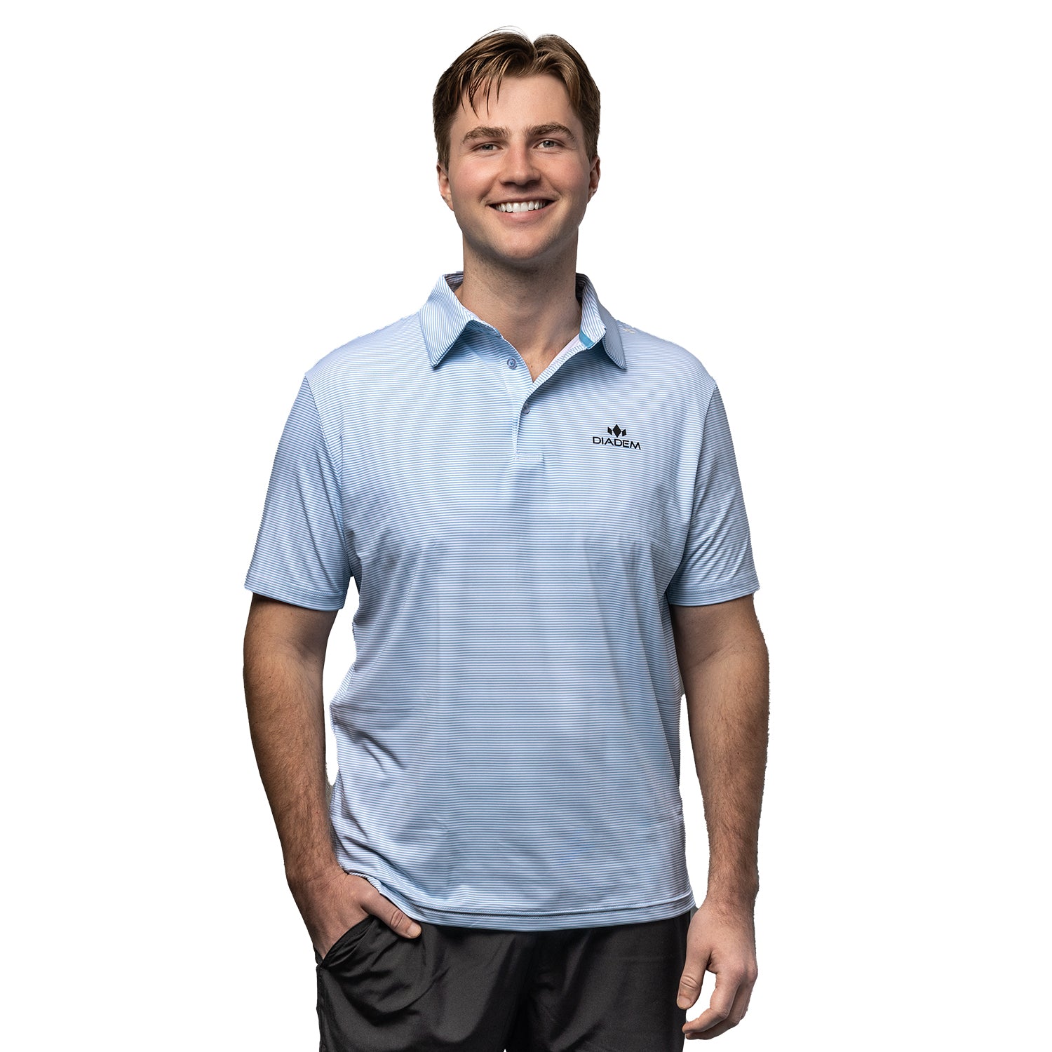 Men's Scales Weekender Striped Polo – Diadem Sports