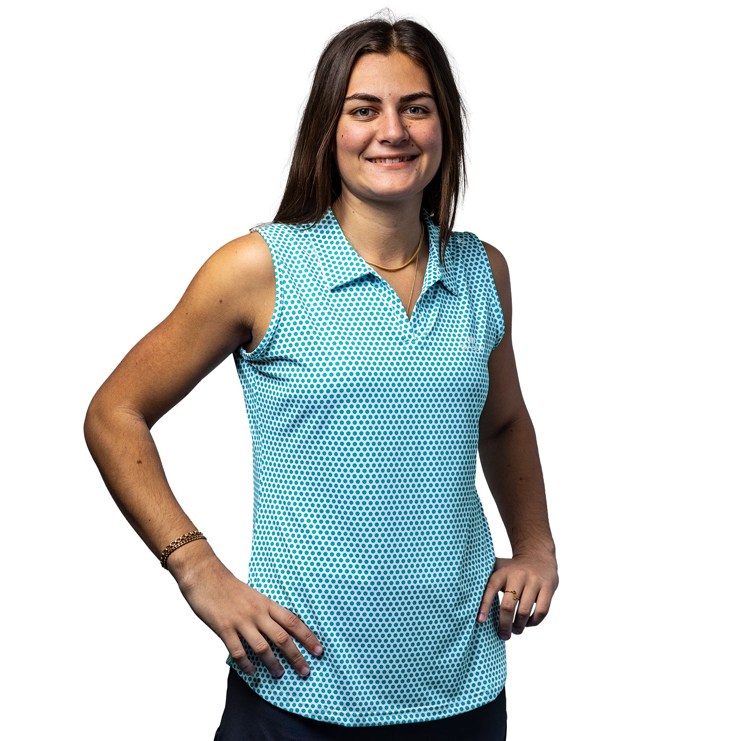 Women's Scales Pickleball Sleeveless Polo – Diadem Sports