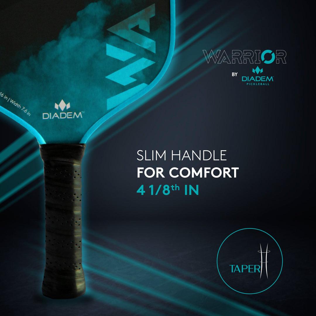 Diadem Warrior Pickleball Paddle | Carbon Fiber Face | Spin