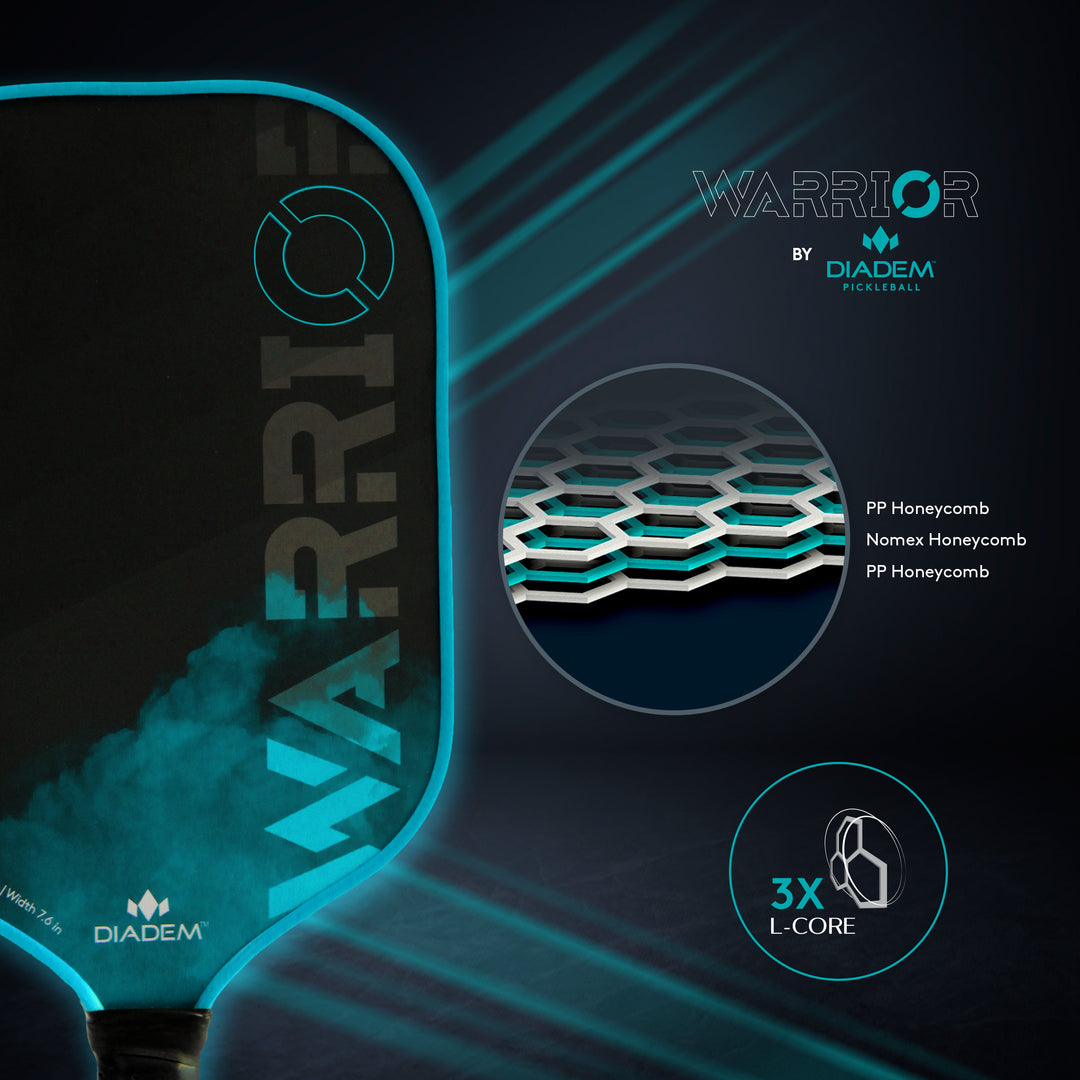Diadem Warrior Pickleball Paddle | Carbon Fiber Face | Spin, Control &  Power | USAPA Approved – Diadem Sports